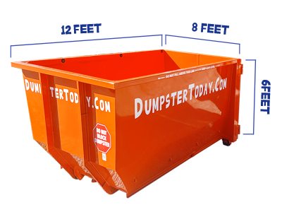 18 yard dumpster size